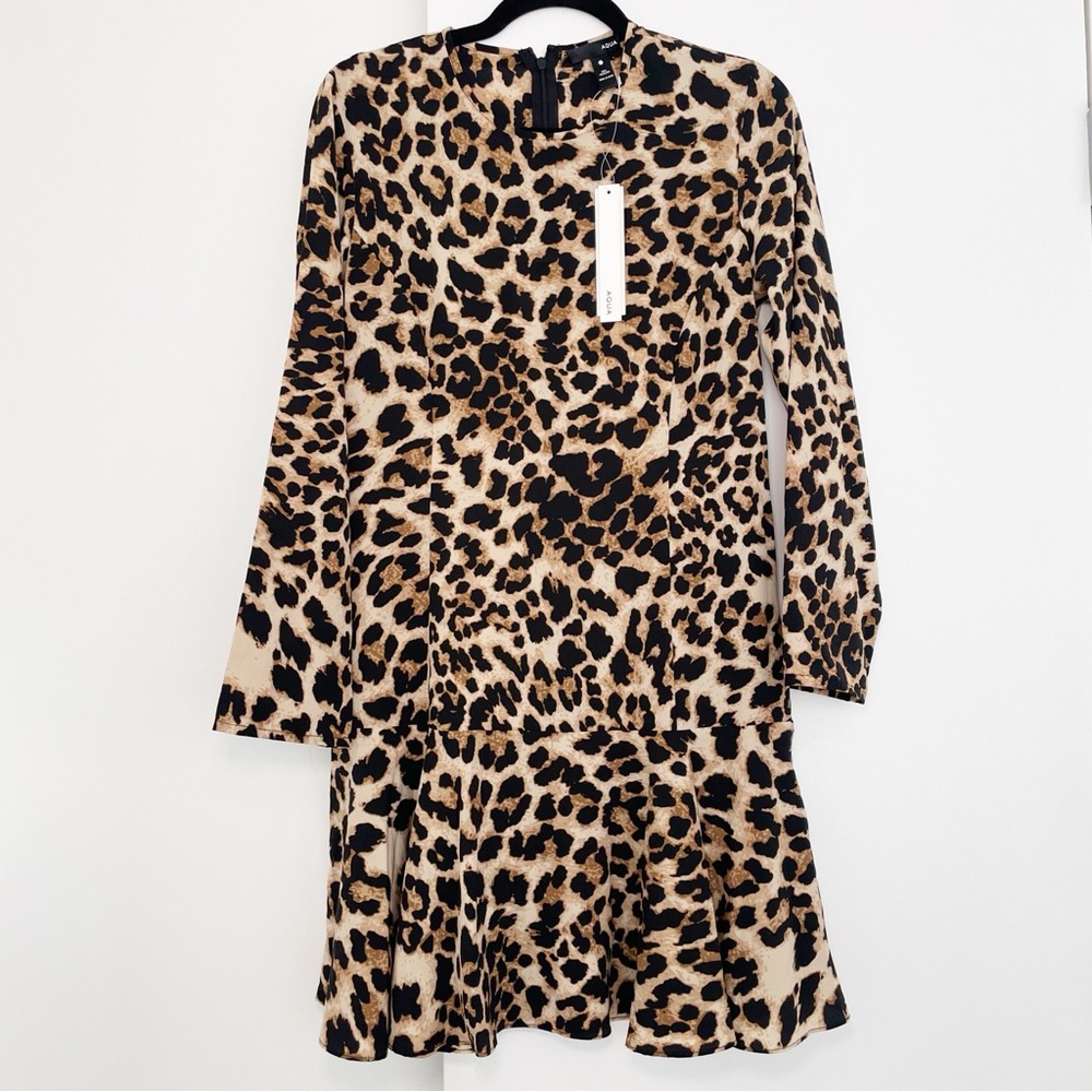 NWT Aqua Leopard Dress M